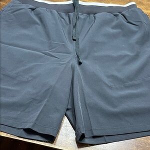 Men's Black Drawstring Shorts